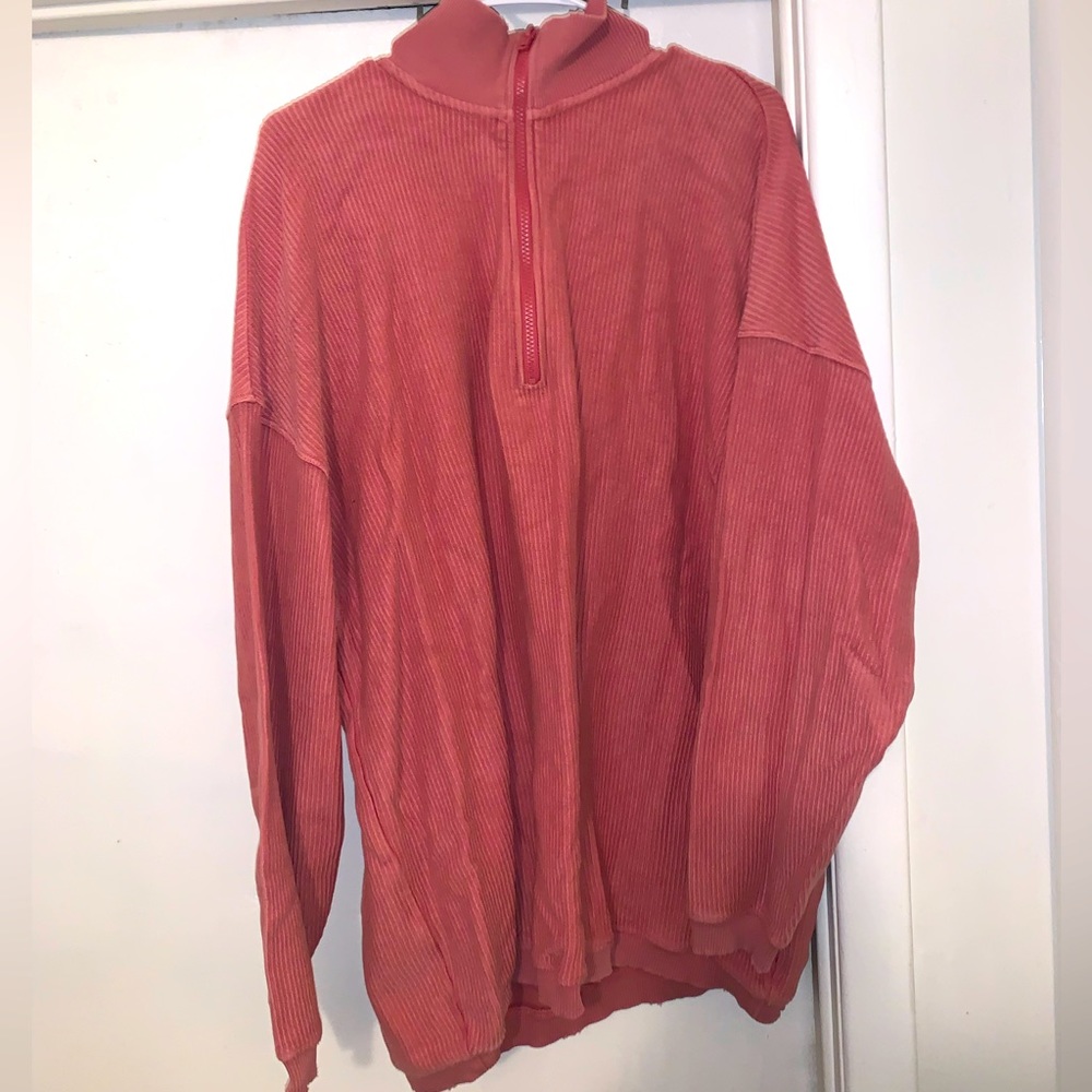 Aerie Oversized Quarter Zip Sweatshirt Slightly Worn Great Condition